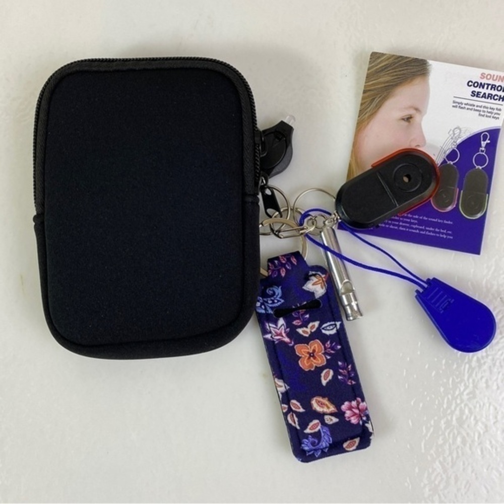 Water Bottle Pocket Key Finder Whistle Flashlight Compass
